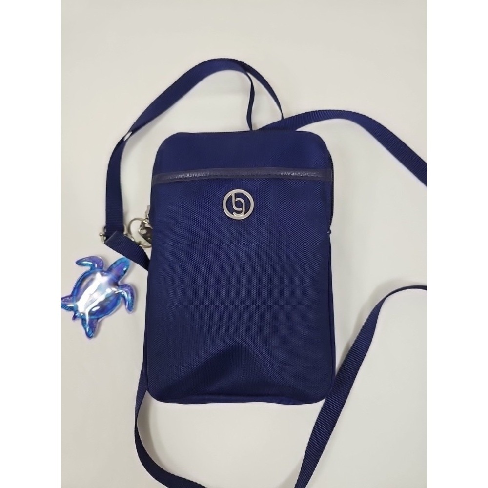 BG By Baggaloni Crossbody Bag Purse Solid Blue RFID ID Card Organizer‎ NWOT